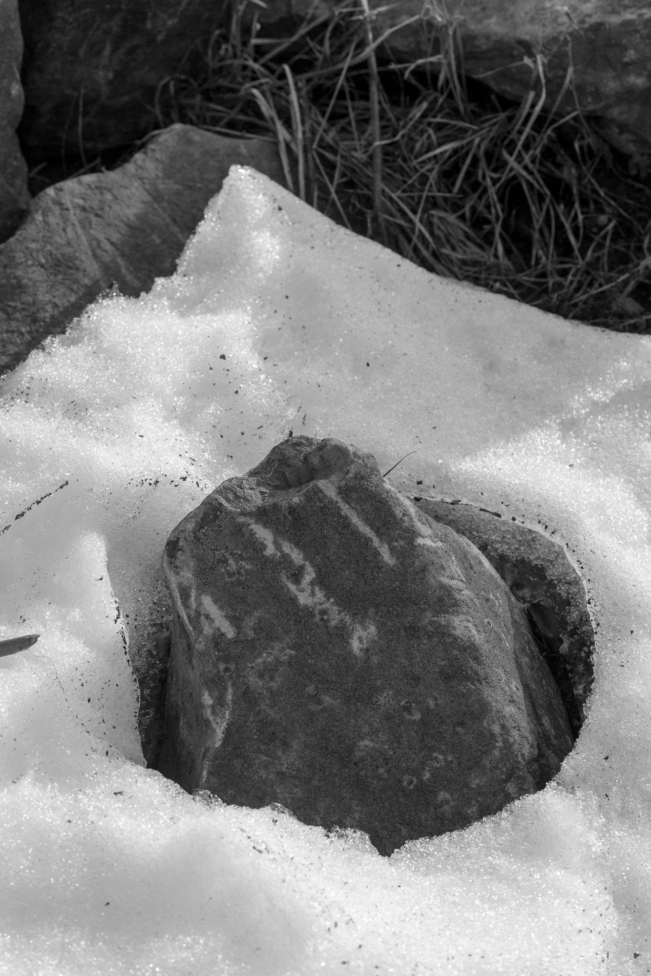 Schmelzende Schnee-Muster - photo auge