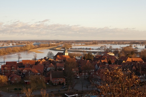 Abendlicht ueber Hitzacker
