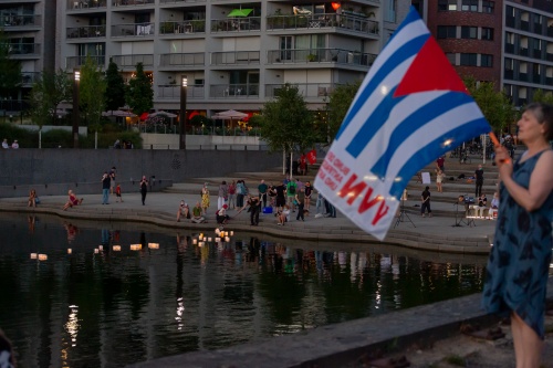 Zoom-In Lampions an der Hafentreppe