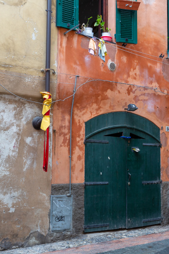 Seitenstrasse mit Wunsch nach Regen
