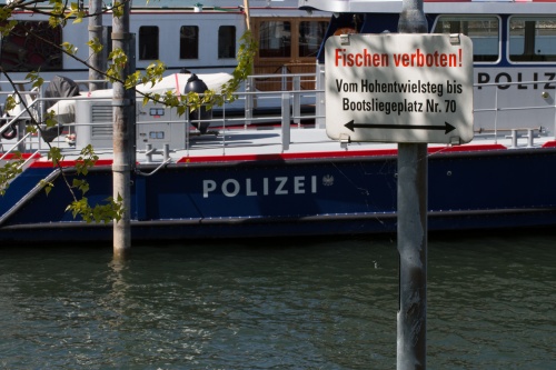 Fischen polizeilich verboten