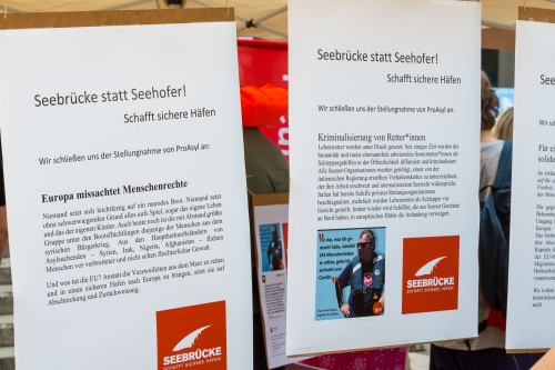Seebruecke statt Seehofer - Schafft sichere Haefen