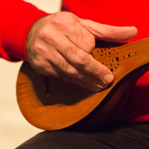 Mehdi Aslani spielt Setar - Zeigefingerarbeit