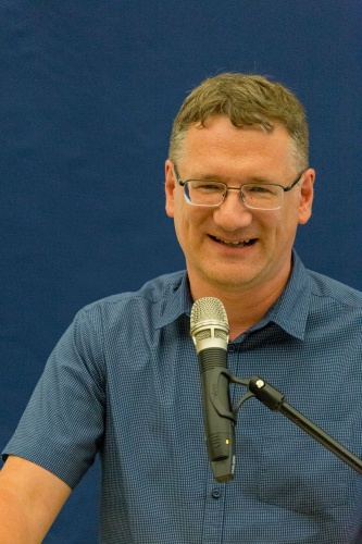 Dr. Juergen Eichenauer waehrend der Begruessung