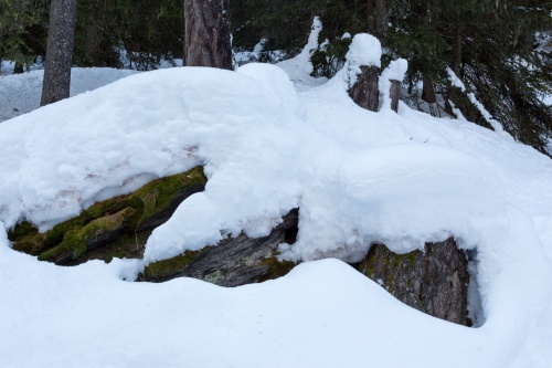 Formen im Schnee_