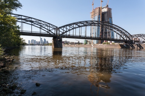 Deutschherrenbruecke mit EZB-Baustelle-2