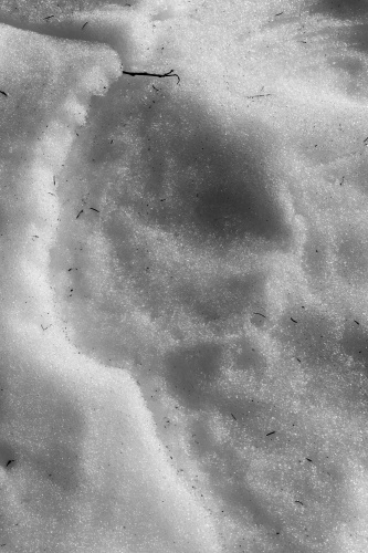 Schmelzende Schnee-Muster