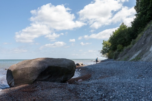 Findling an der Kreidekueste
