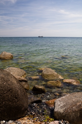 Findlinge an der Kreidekueste