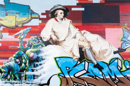 Goethe in Offenbach - Kaiserleibruecke